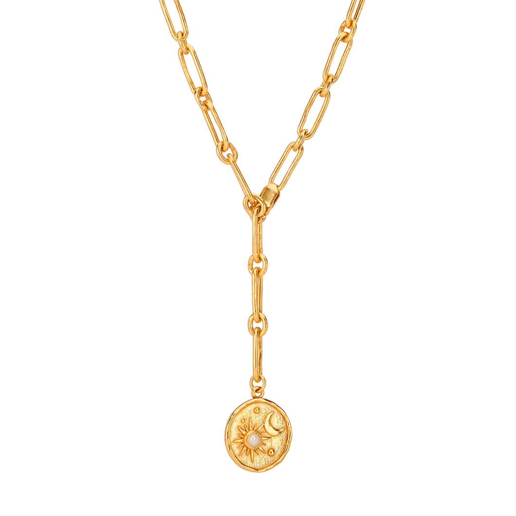 SOL Y LUNA NECKLACE - GOLD